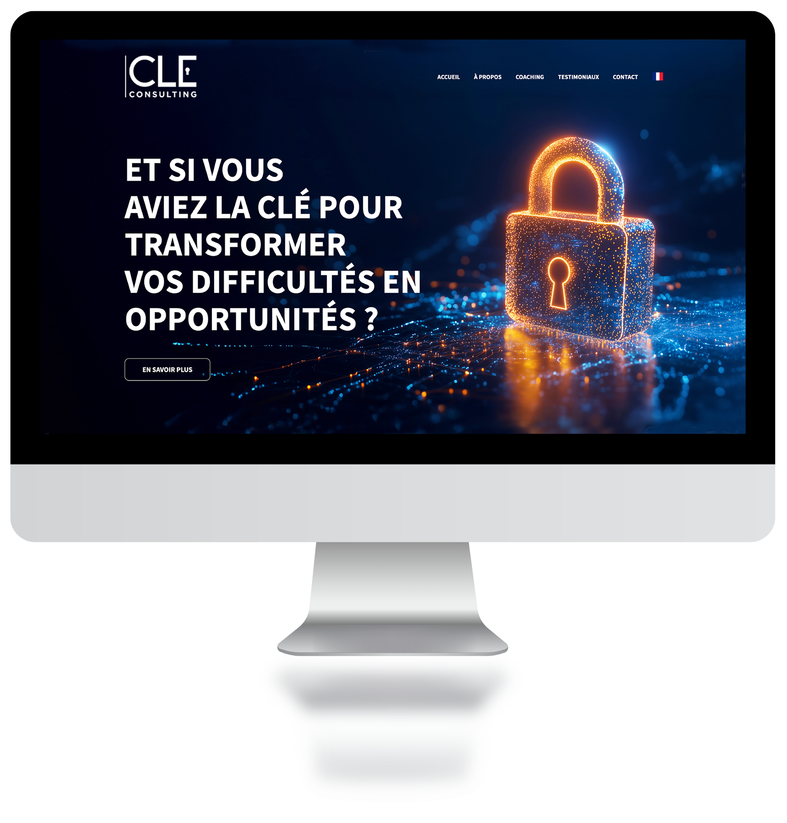 Site internbet de Cle consulting conçu par Plate ou Gazeuse