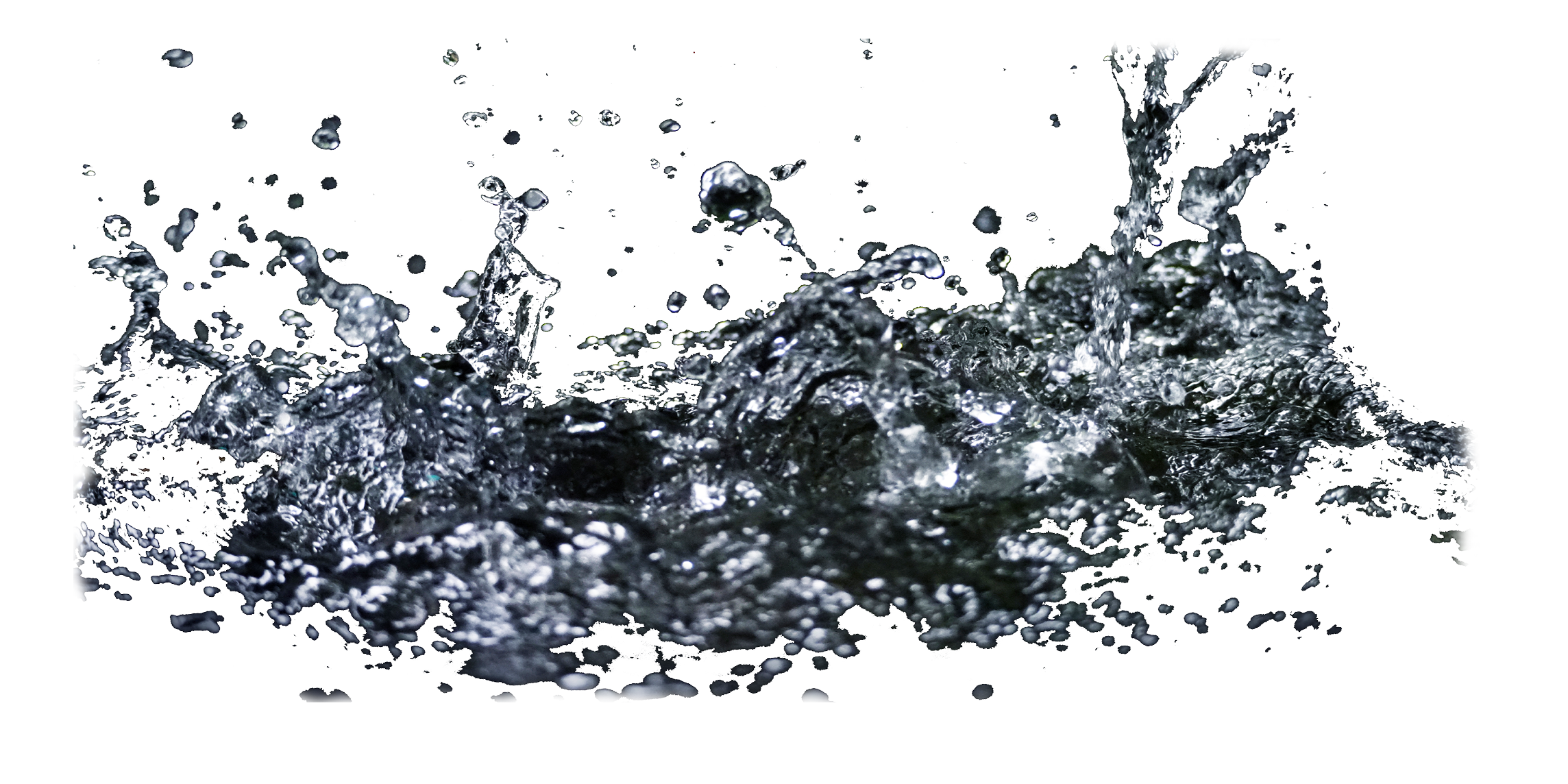 Visuel d'un splah d'eau pétillante translucide